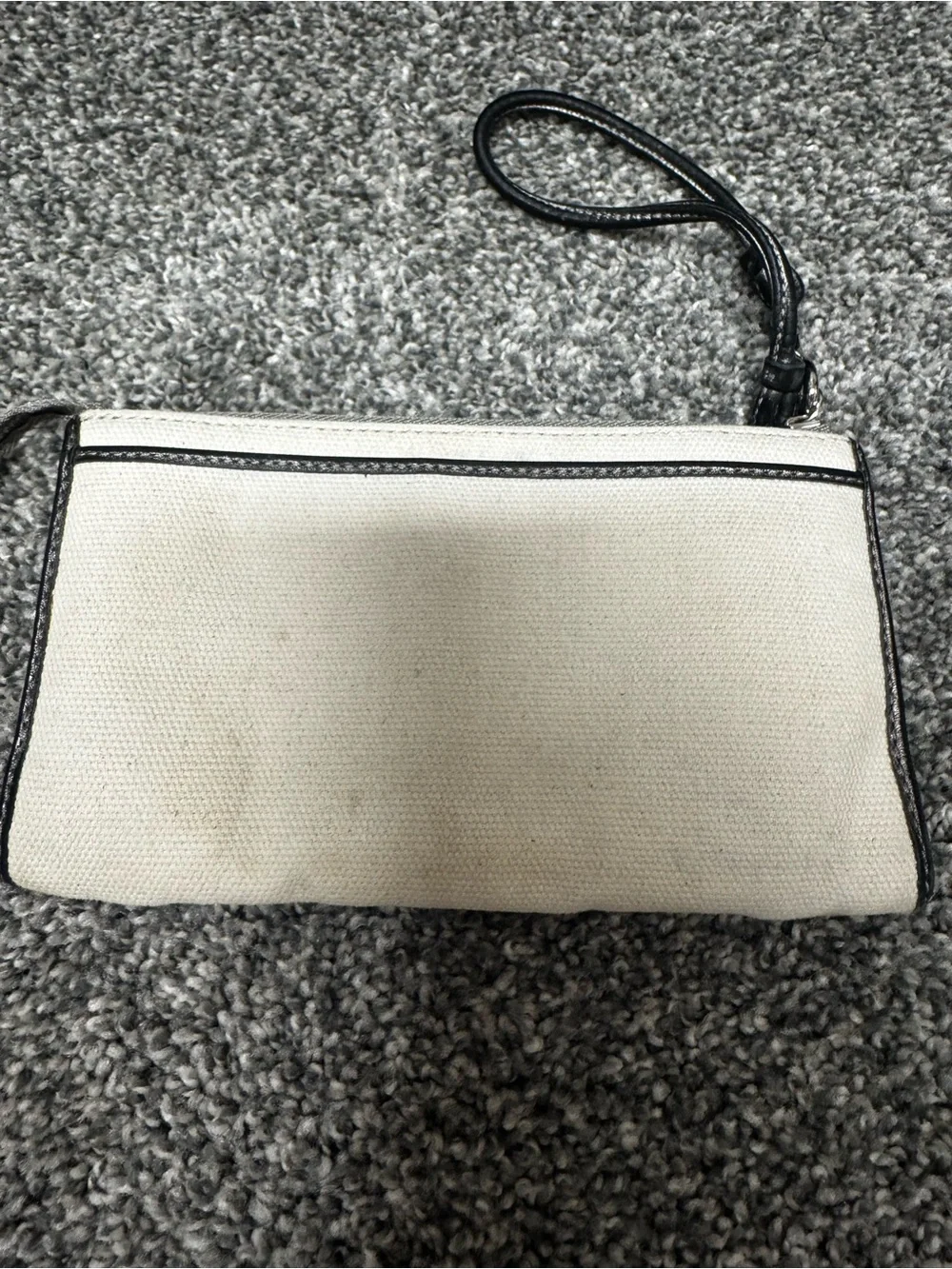 Coach Starfish Canvas Wristlet - Teal & Cream with Yellow Accents - Picture 2 of 3